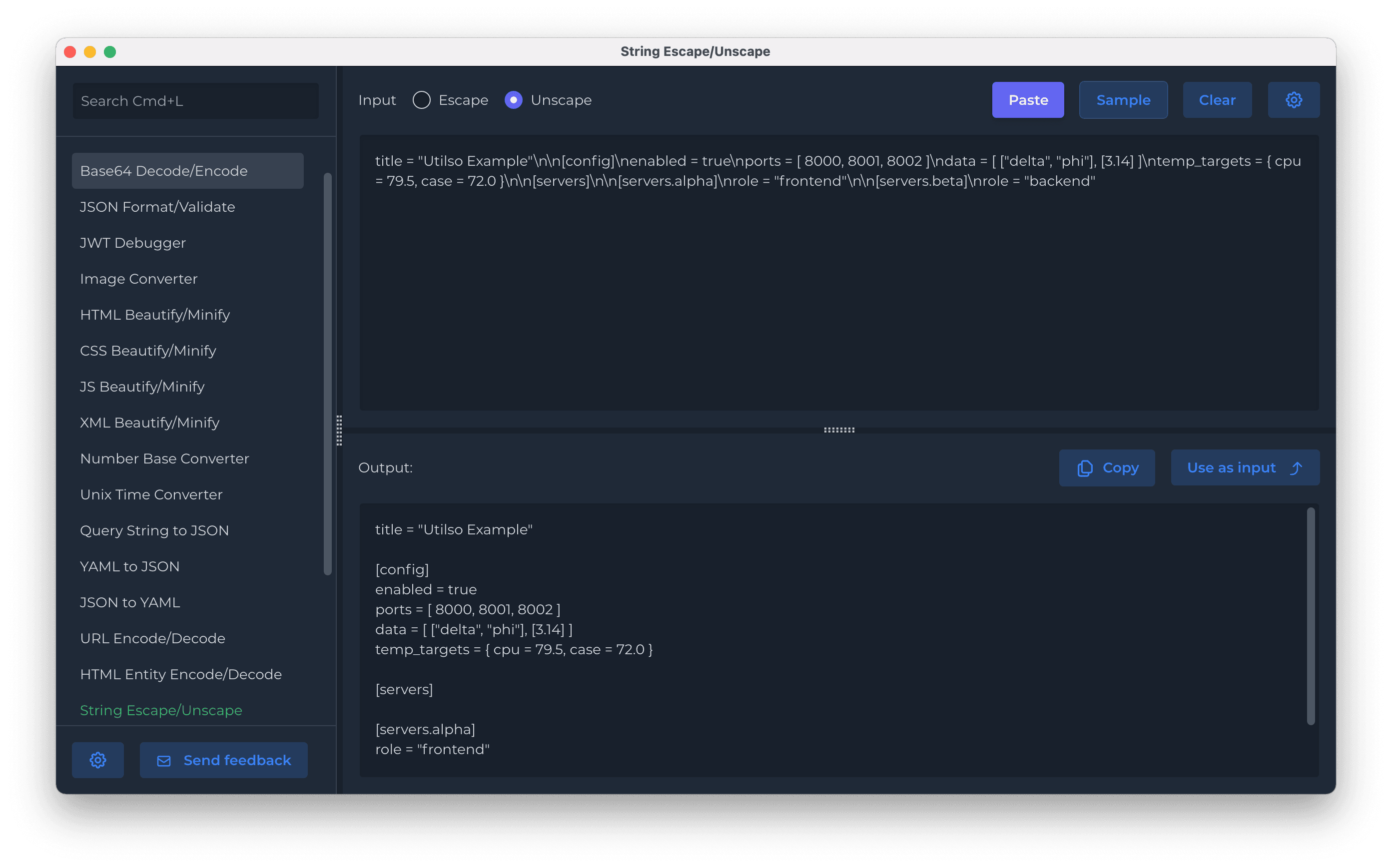String Escape Unescape String Escape Unescape